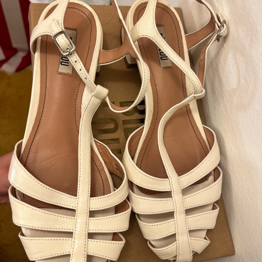 Bibi Lou White Strappy Sandals